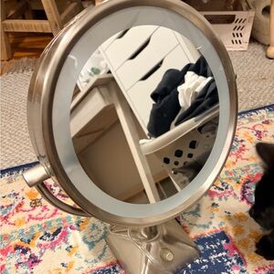 Silver Vanity Mirror